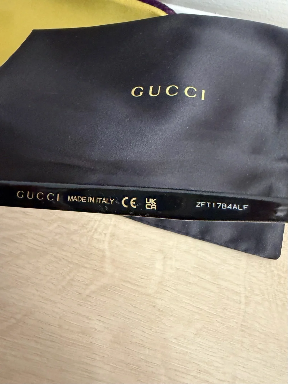 Gucci Black Oversized Square Sunglasses with Gold Logo Accent